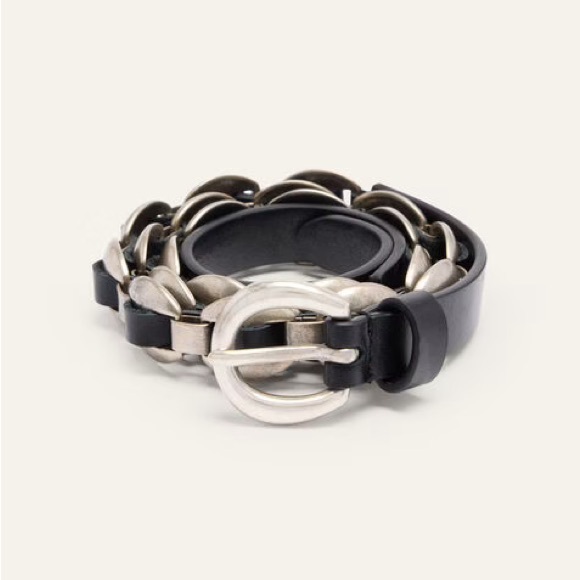 BA&SH  BRISKA
Thin adjustable belt In Black main image 8